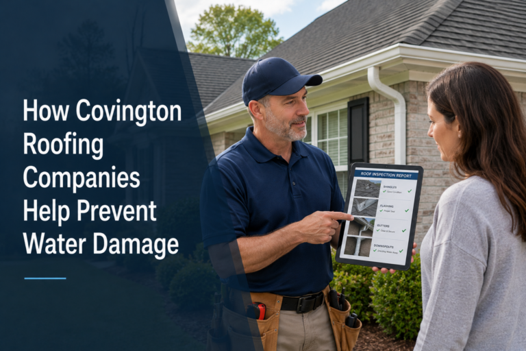 How roofing companies help prevent water damage